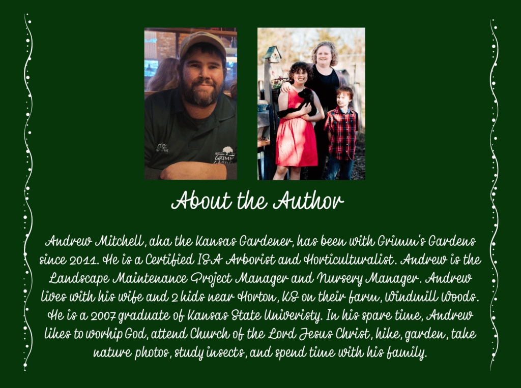 author of the Kansas Gardener's garden