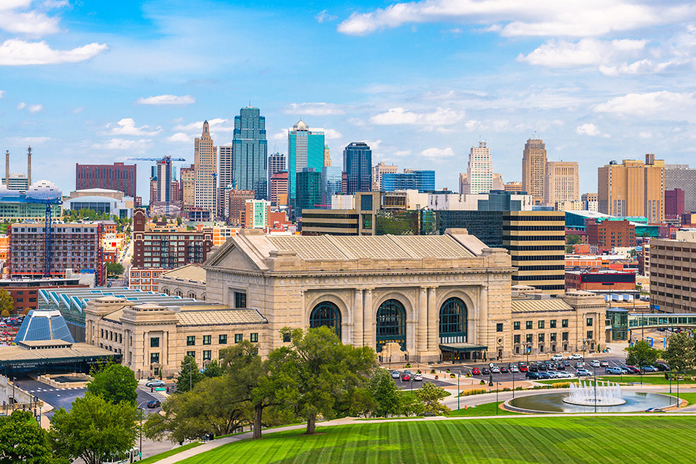 Kansas City skyline from Union Station