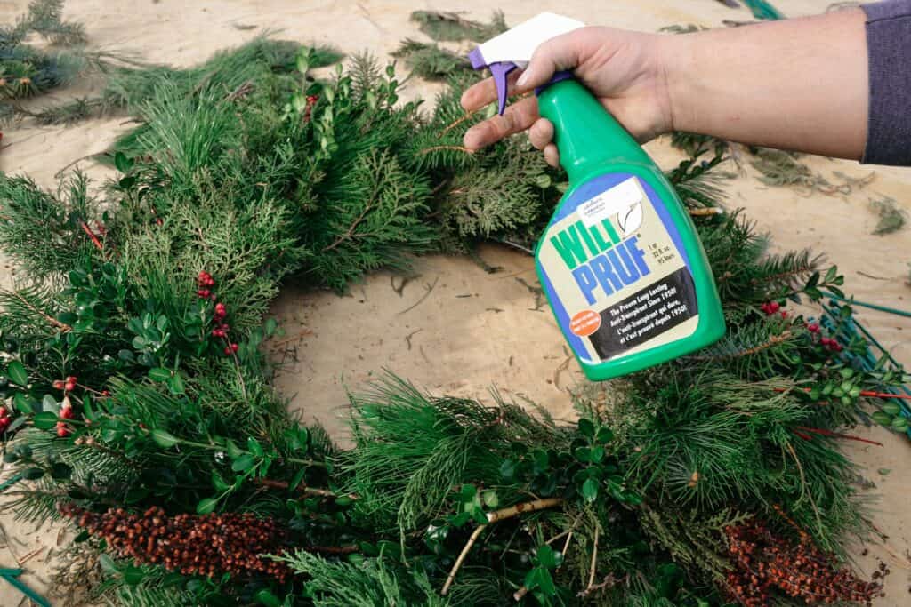 step 4 of wreath making