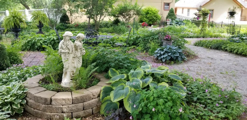 Victorian shade garden