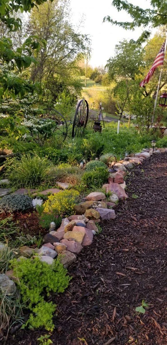 the entry garden path