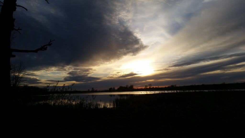 Atchison County Lake at Sunset
