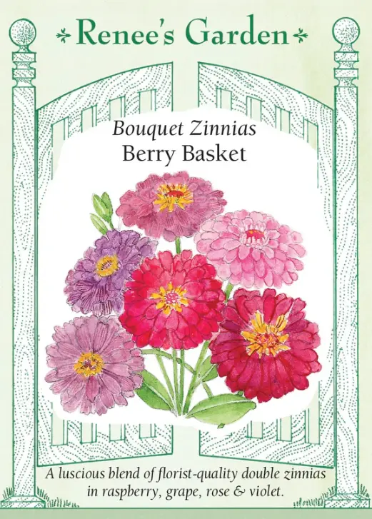 Zinnia Berry Basket Cutting