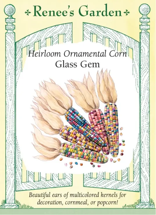 Corn Ornamental Glass Gem